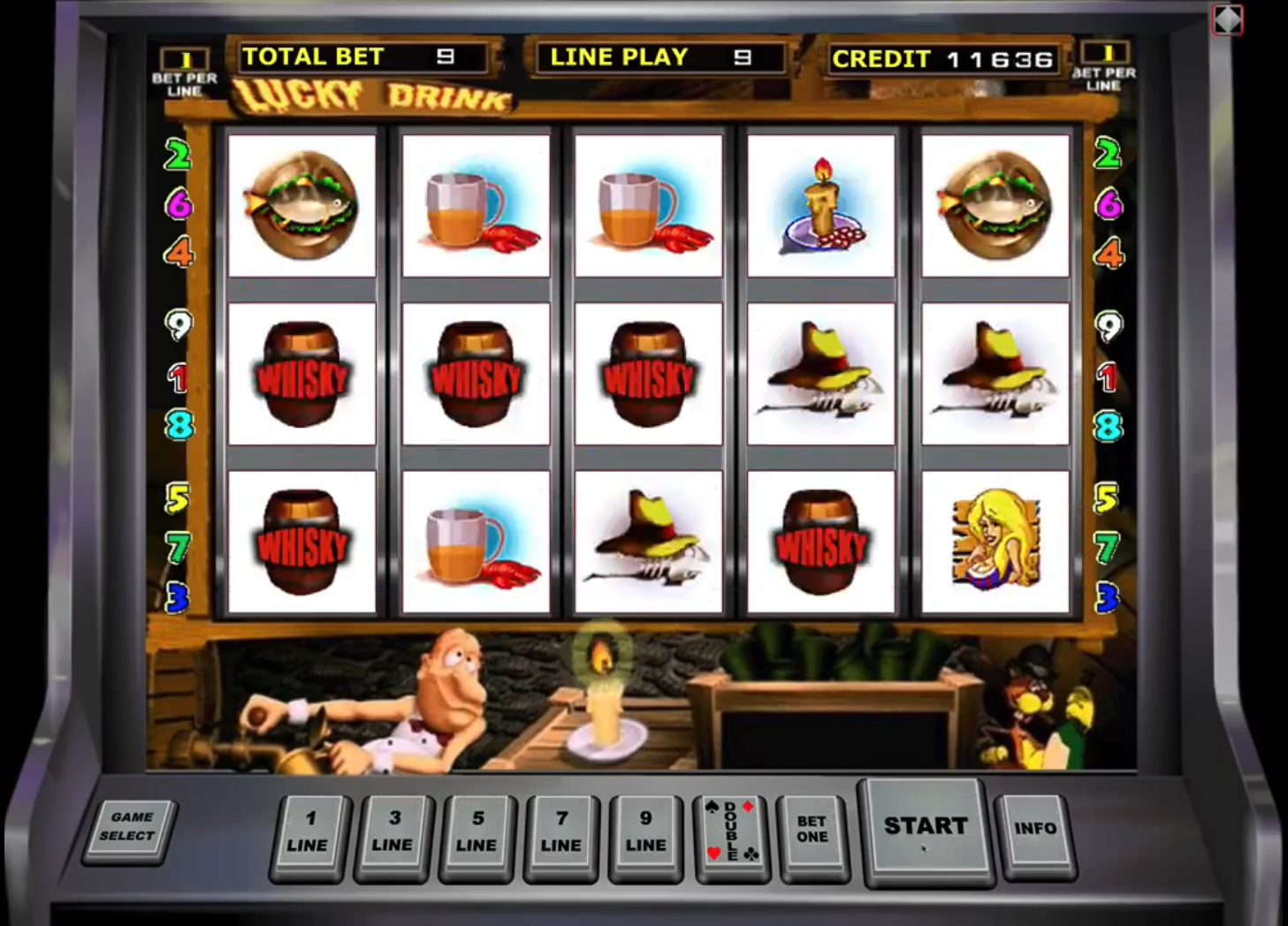 Игровой автомат Черти Бочки Lucky Drink бонус